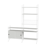String Living Room K Shelves String Furniture White / White 