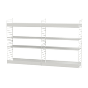 String Living Room L Shelves String Furniture White / White 