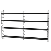 String Living Room M Shelves String Furniture Black / Black 
