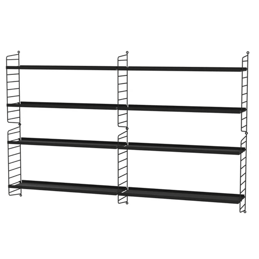 String Living Room M Shelves String Furniture Black / Black 