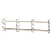 String Living Room O Shelves String Furniture Ash / Black 