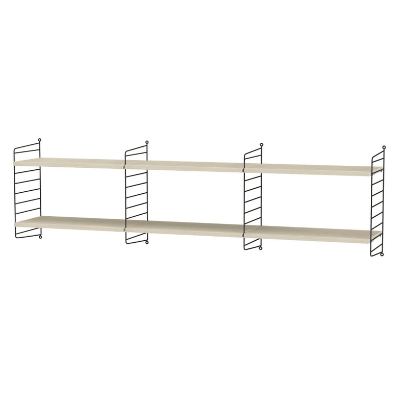 String Living Room O Shelves String Furniture Ash / Black 