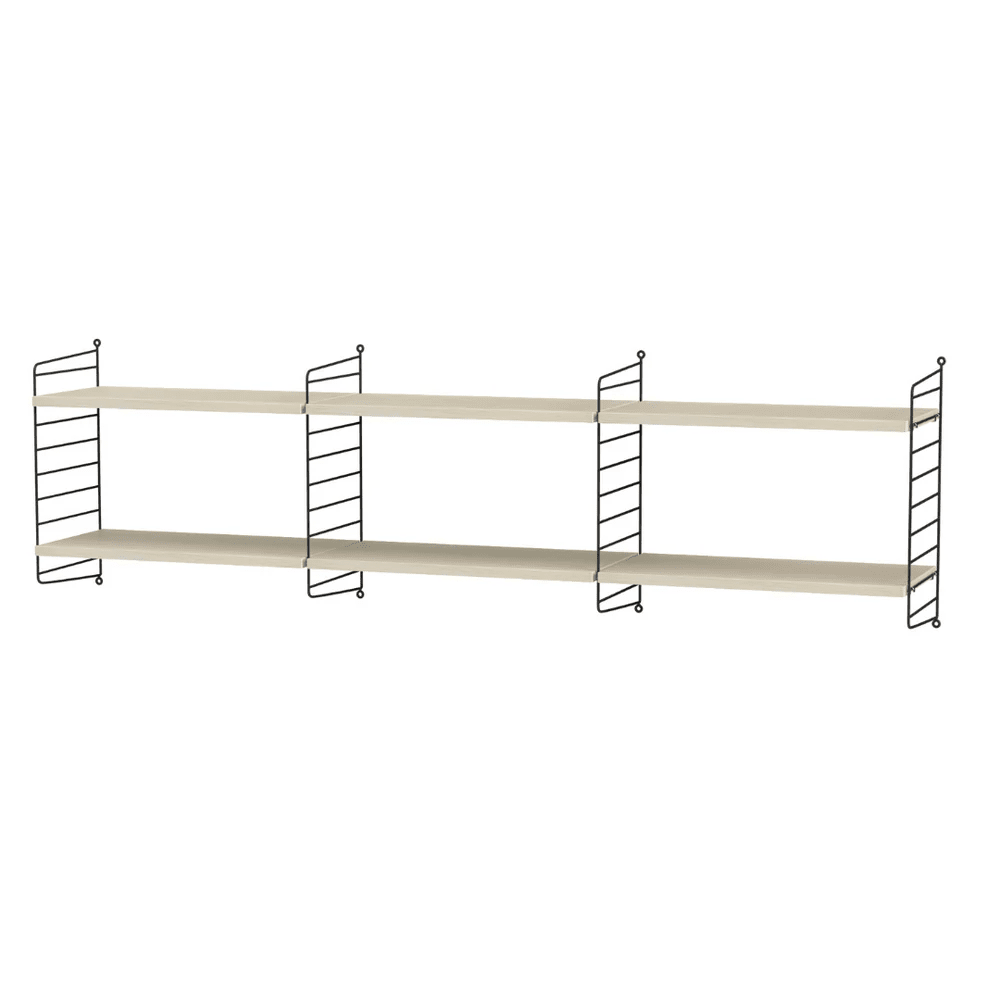 String Living Room O Shelves String Furniture Ash / Black 