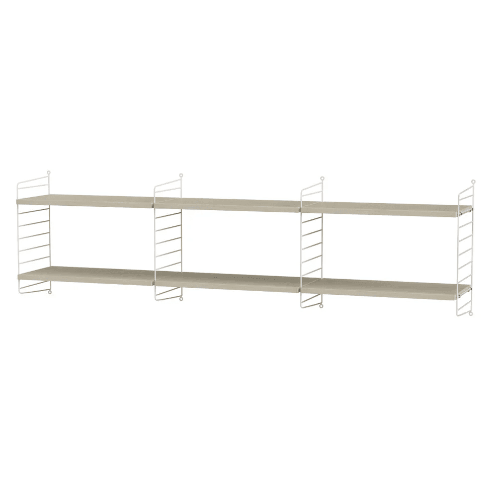 String Living Room O Shelves String Furniture Ash / White 