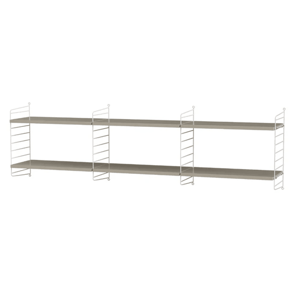 String Living Room O Shelves String Furniture Beige / White 