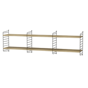 String Living Room O Shelves String Furniture Oak / Black 