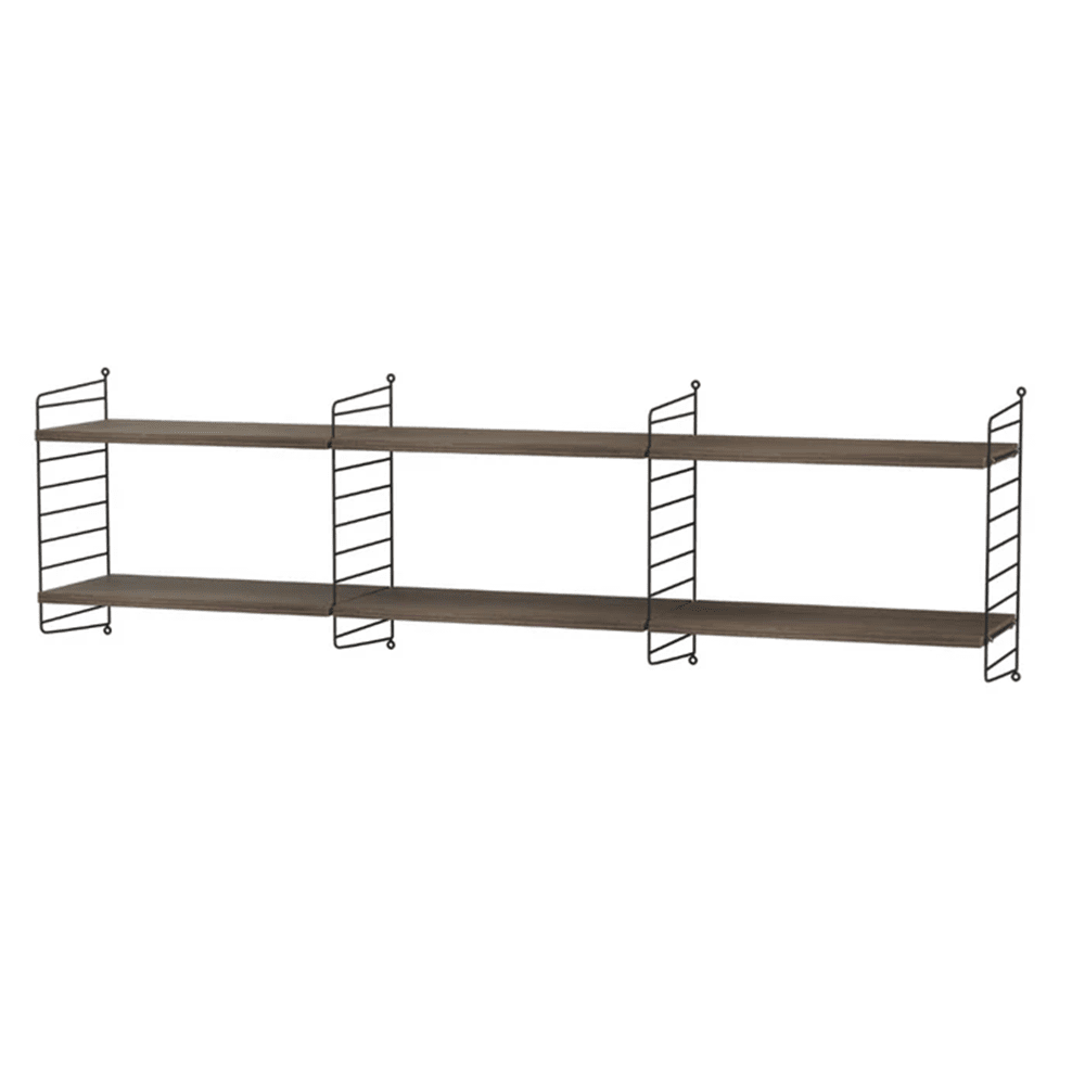 String Living Room O Shelves String Furniture Walnut / Black 