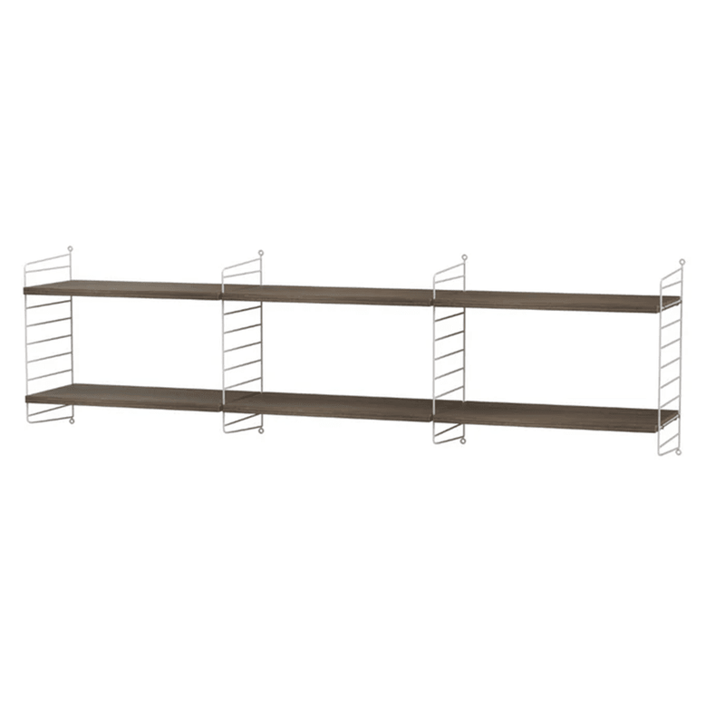 String Living Room O Shelves String Furniture Walnut / Grey 