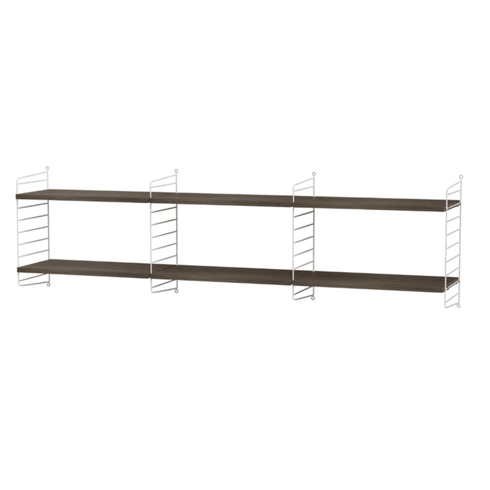 String Living Room O Shelves String Furniture Walnut / White 