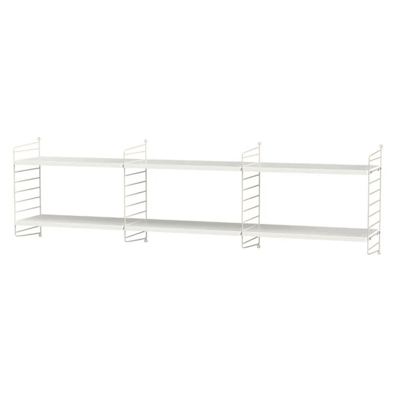 String Living Room O Shelves String Furniture White / White 