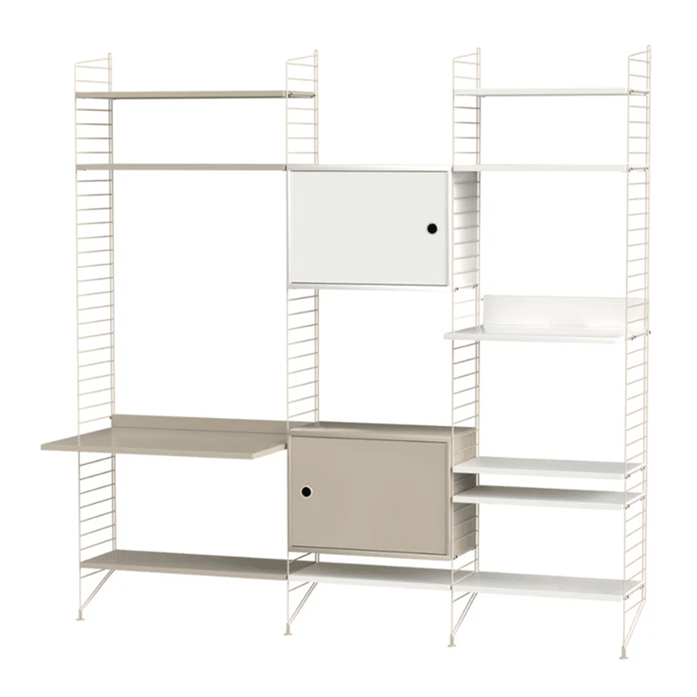 String Living Room P Shelves String Furniture Beige / Beige 