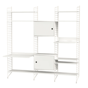 String Living Room P Shelves String Furniture White / Beige 