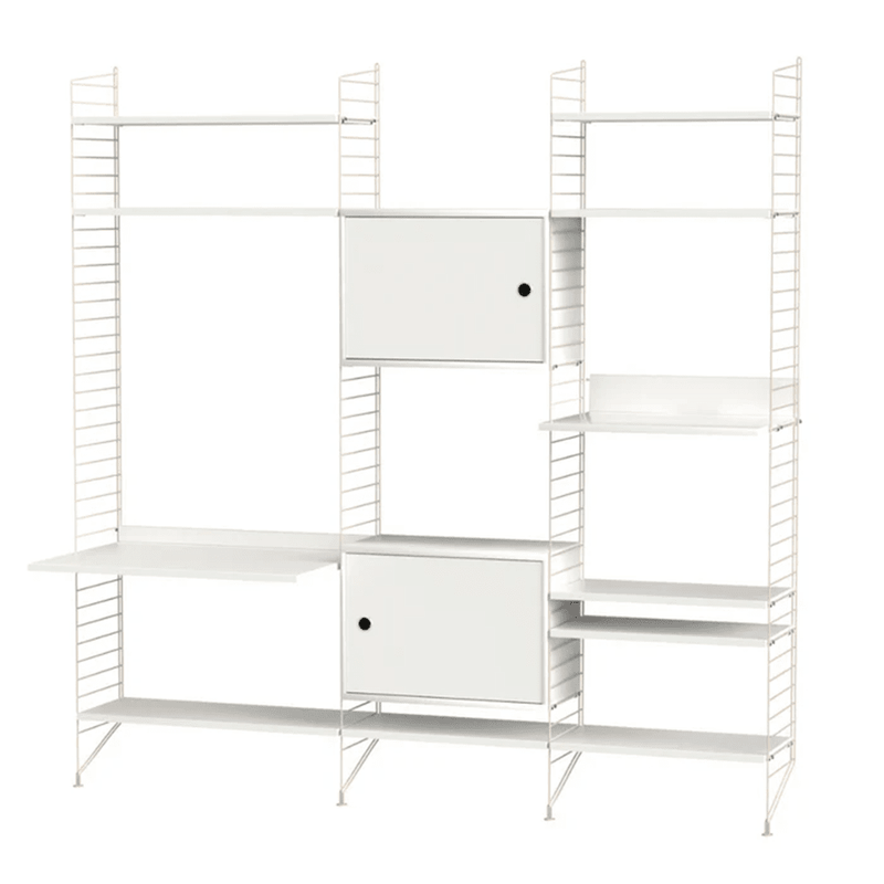 String Living Room P Shelves String Furniture White / Beige 