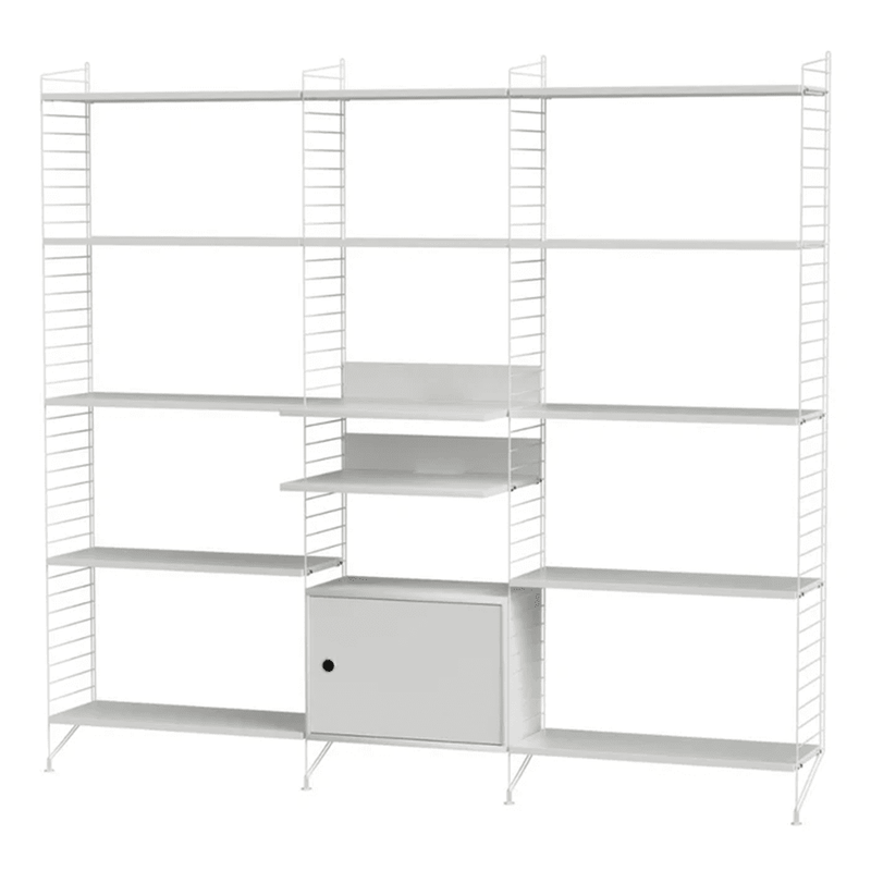 String Living Room Q Shelves String Furniture White / White 