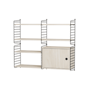 String Living Room R Shelves String Furniture Ash / Black 