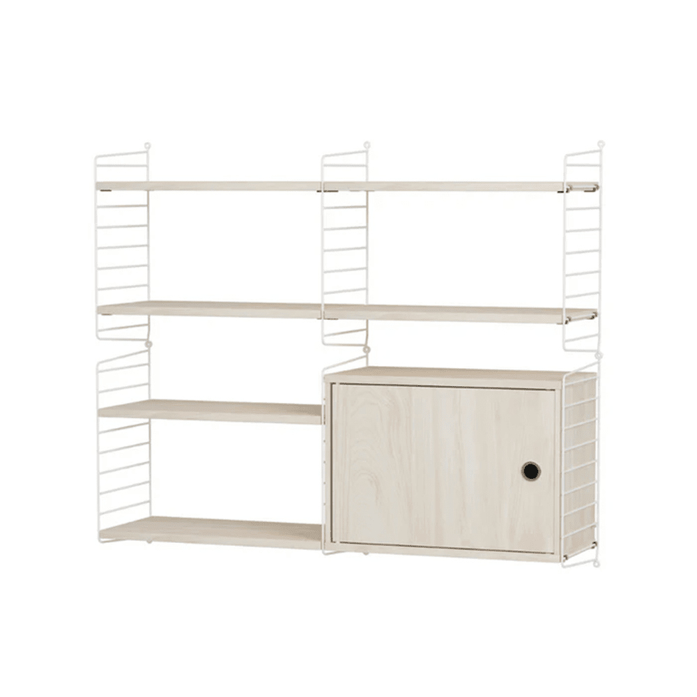 String Living Room R Shelves String Furniture Ash / White 