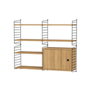 String Living Room R Shelves String Furniture Oak / Black 