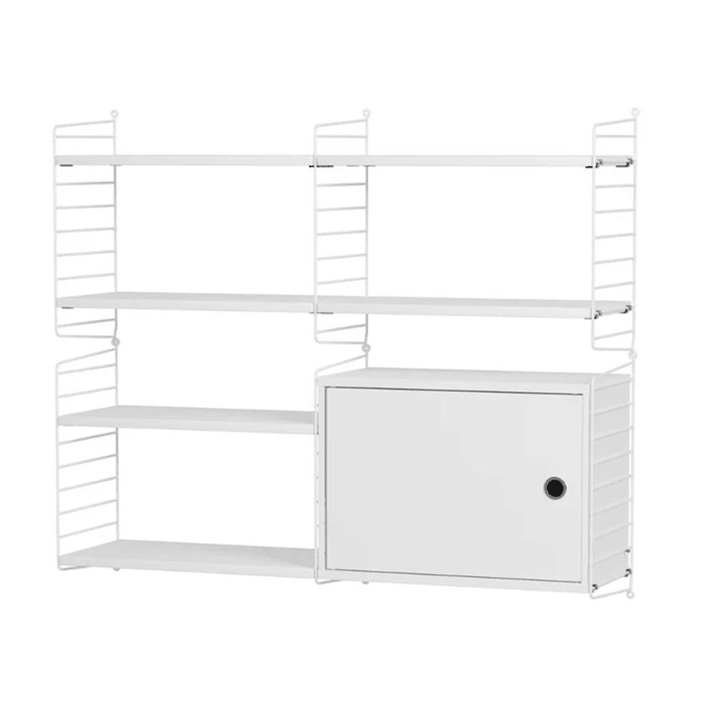 String Living Room R Shelves String Furniture White / White 