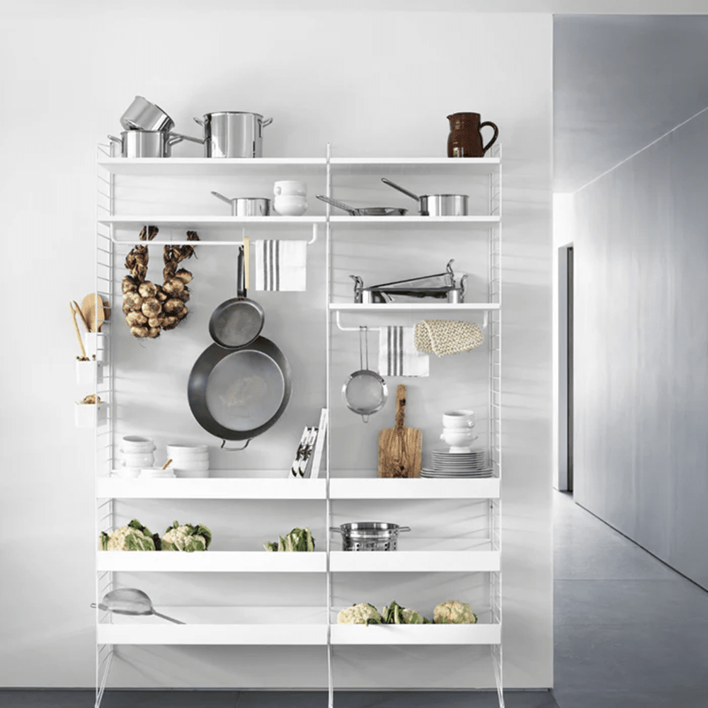 String Metal Shelf with High Edge Shelves String Furniture 