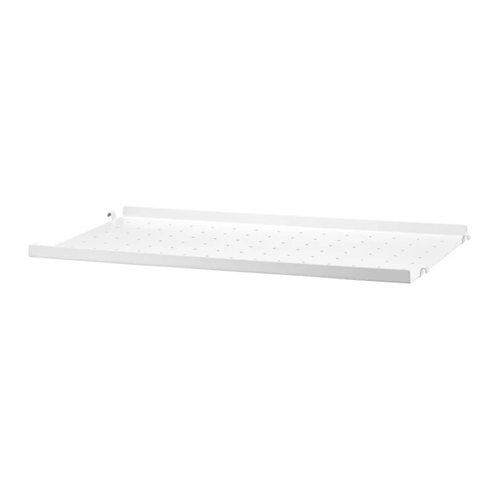 String Metal Shelf with Low Edge Shelves String Furniture 22.8 x 11.8 White 