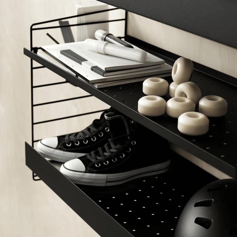 String Metal Shelf with Low Edge Shelves String Furniture 