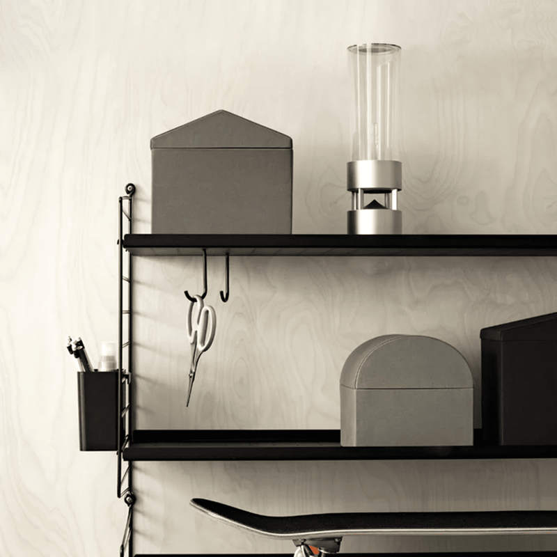 String Metal Shelf with Low Edge Shelves String Furniture 