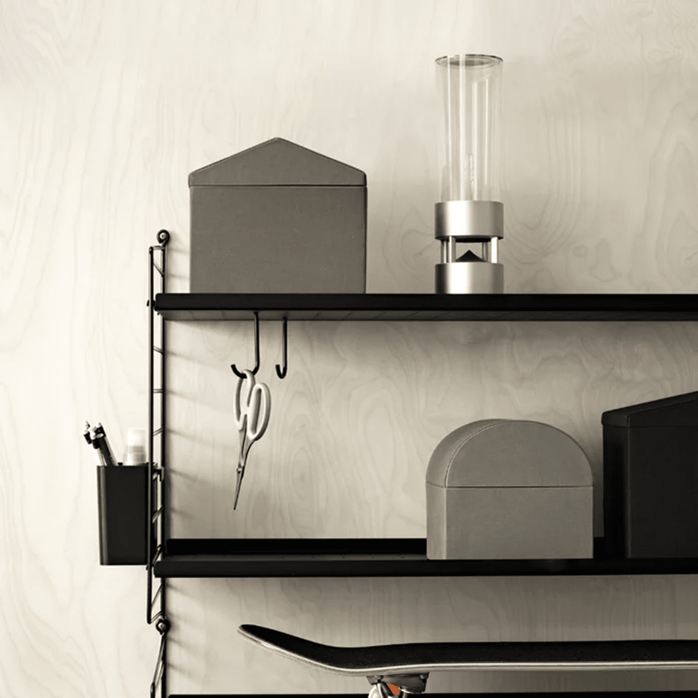 String Metal Shelf with Low Edge Shelves String Furniture 