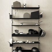 String Metal Shelf with Low Edge Shelves String Furniture 