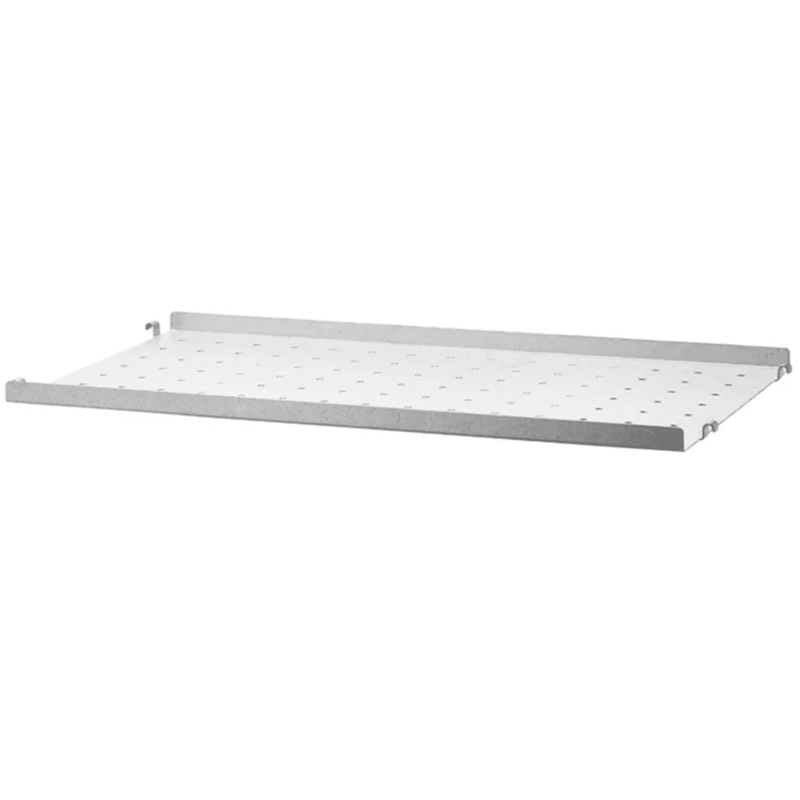 String Metal Shelf with Low Edge - Galvanized Accessories String Furniture 