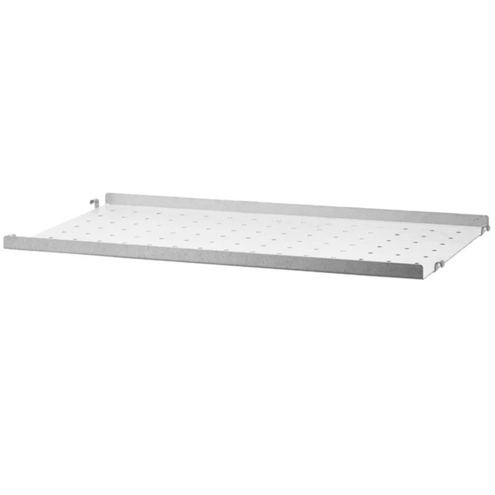 String Metal Shelf with Low Edge - Galvanized