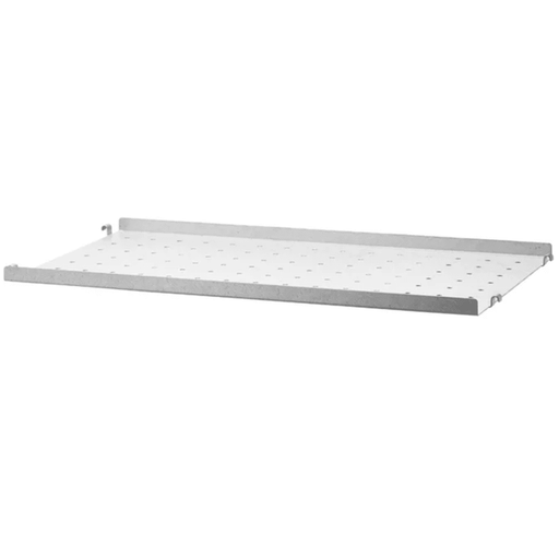 String Metal Shelf with Low Edge - Galvanized Accessories String Furniture 