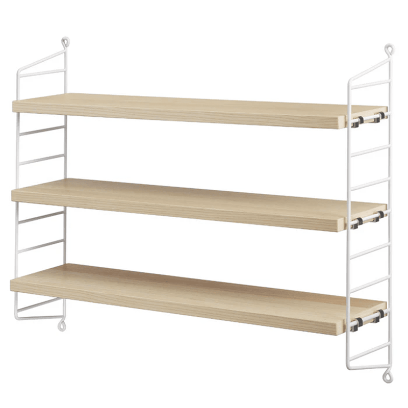 String Pocket Shelf Shelves String Furniture Ash / White 