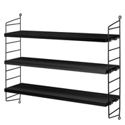 String Pocket Shelf Shelves String Furniture Black Stained Ash / Black 