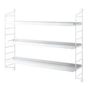 String Pocket Shelf - Metal Shelves String Furniture White / White 