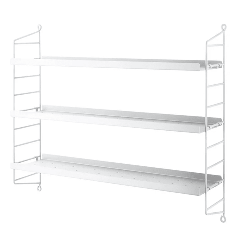 String Pocket Shelf - Metal Shelves String Furniture White / White 