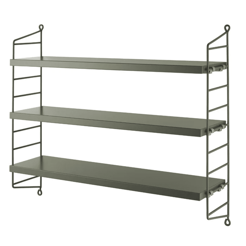 String Pocket Shelf Shelves String Furniture Sage / Sage 