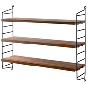 String Pocket Shelf Shelves String Furniture Walnut / Black 