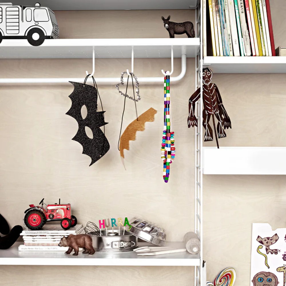 String Rod for Metal Shelves