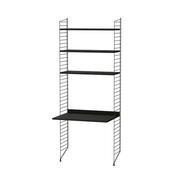 String Workspace A Shelves String Furniture Black Stained Ash / Black 