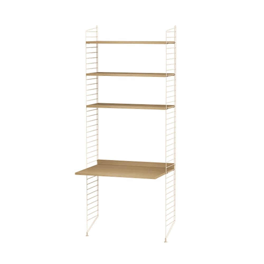 String Workspace A Shelves String Furniture Oak / Beige 