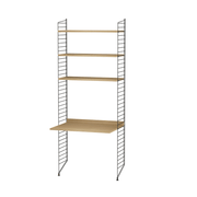 String Workspace A Shelves String Furniture Oak / Black 