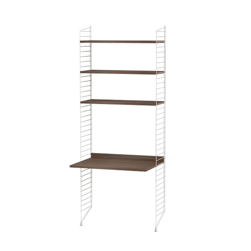String Workspace A Shelves String Furniture Walnut / Grey 