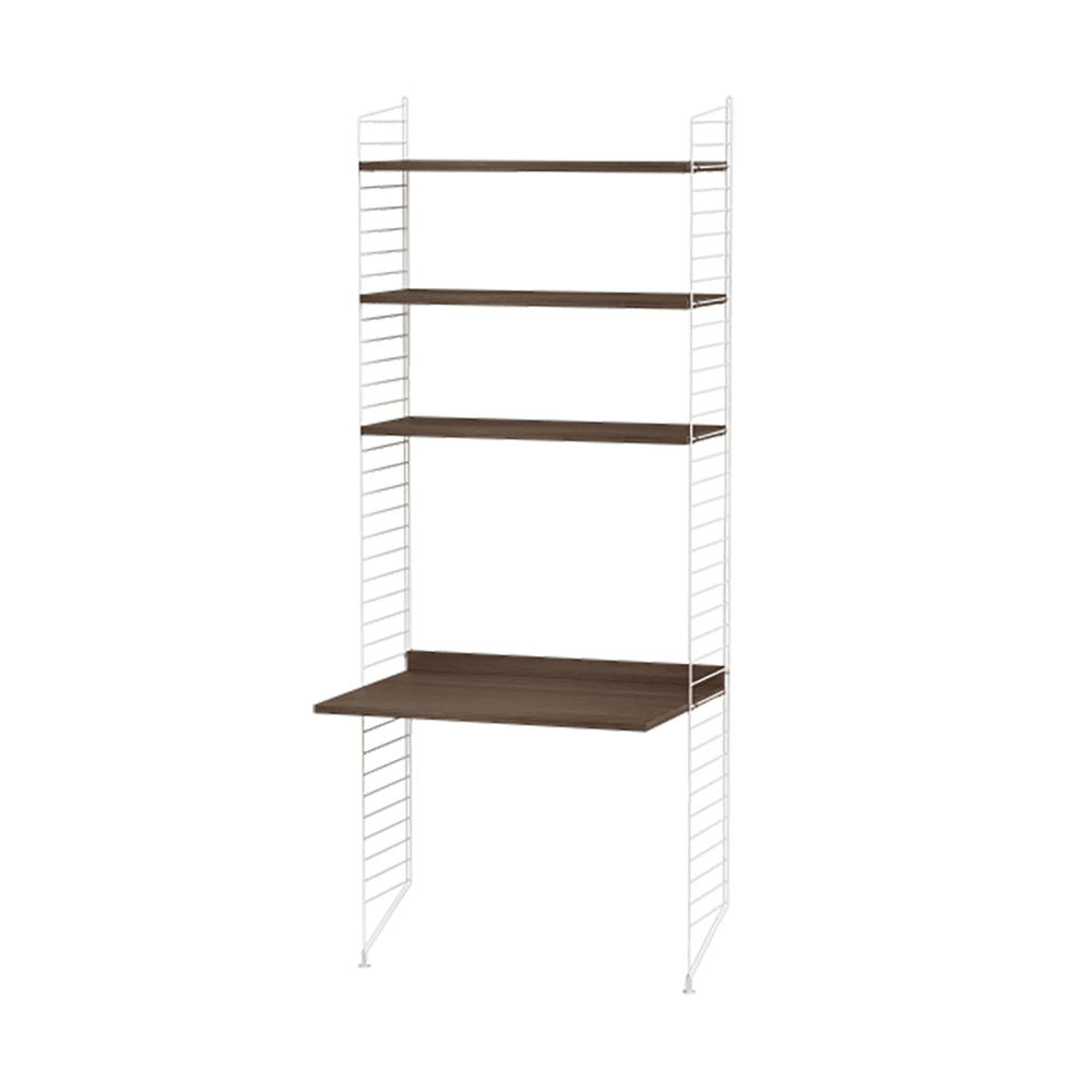 String Workspace A Shelves String Furniture Walnut / White 