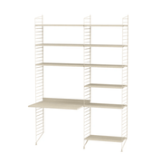 String Workspace B Shelves String Furniture Ash / Beige 