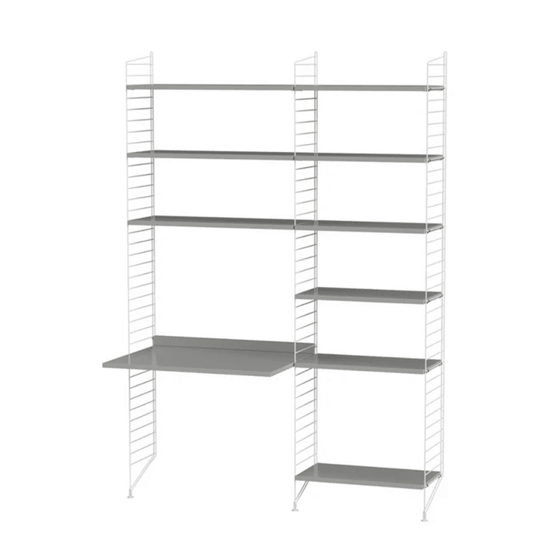 String Workspace B Shelves String Furniture Grey / White 