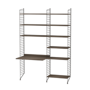 String Workspace B Shelves String Furniture Walnut / Black 