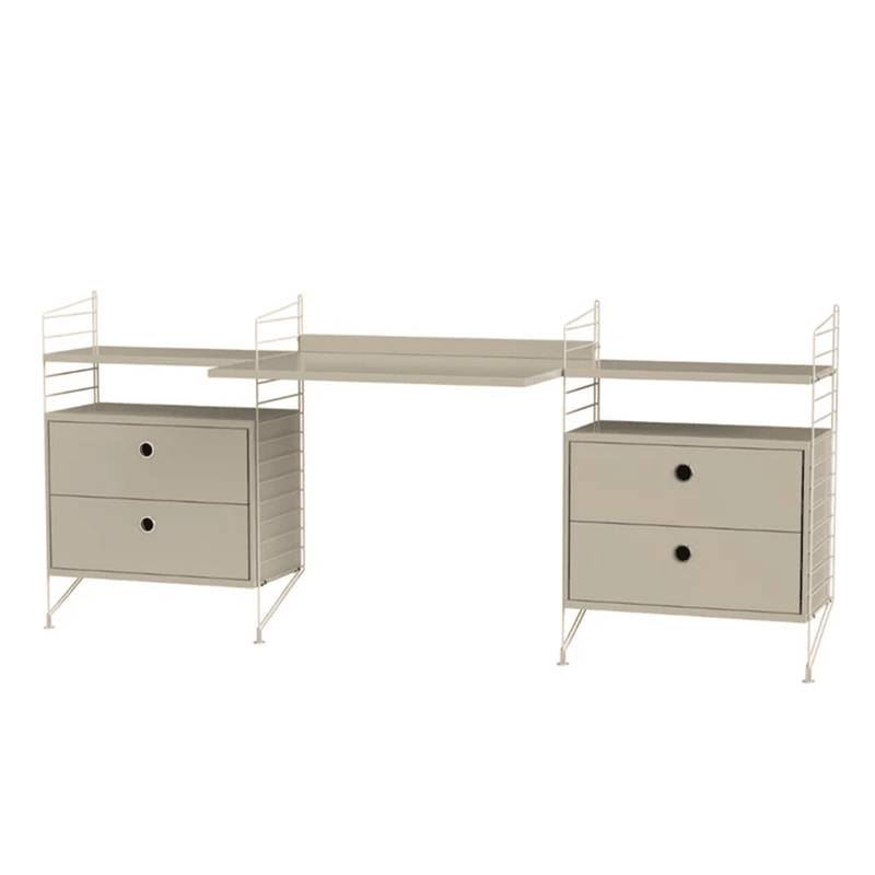 String Workspace C Shelves String Furniture Beige / Beige 