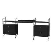 String Workspace C Shelves String Furniture Black Stained Ash / Black 