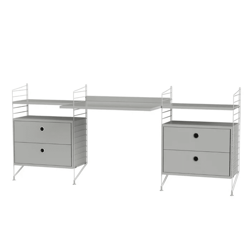 String Workspace C Shelves String Furniture Grey / Grey 