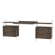 String Workspace C Shelves String Furniture Walnut / White 
